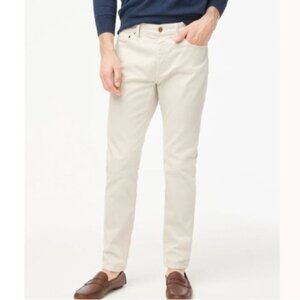 NWT J.Crew Factory Sz 35x32 Slim-Fit Garment-Dyed Five-Pocket Pant Stone BK228